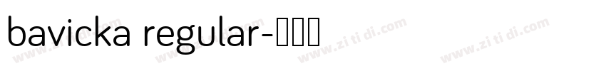 bavicka regular字体转换